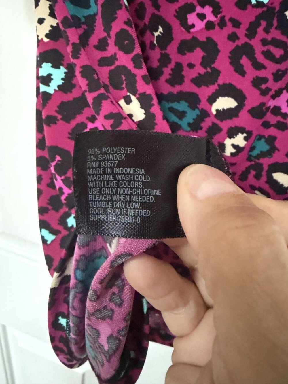 Worthington Size 2X Sleeveless Leopard Print Tank with Chain Detail - Picture 6 of 6